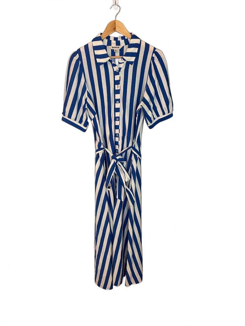 Boden Libby Jersey Midi Shirt Dress 12 - Picture 3 of 6